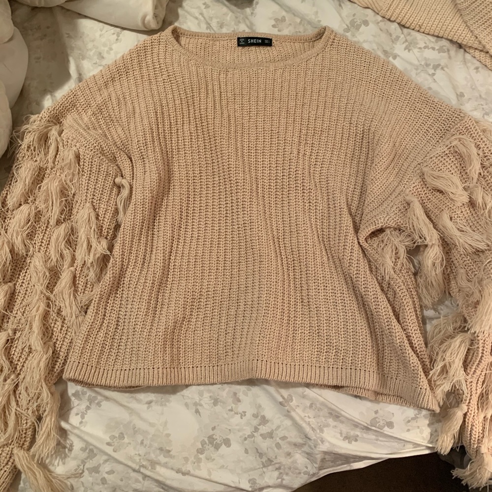 Pink Tassel Sweater